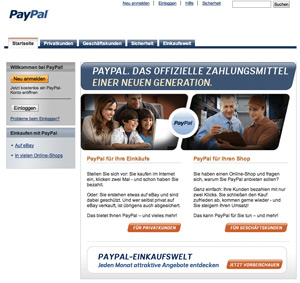 PayPal-Untersttzung